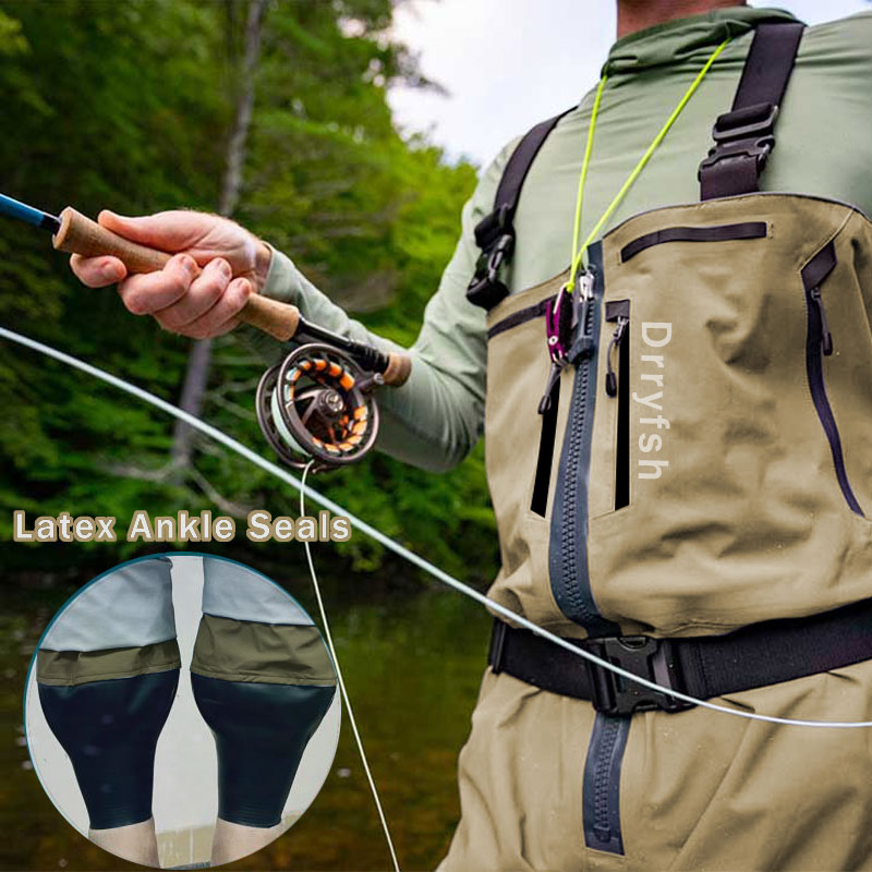 Fishing Boots - Zippered Waterproof Wader Without Boots Fisherman