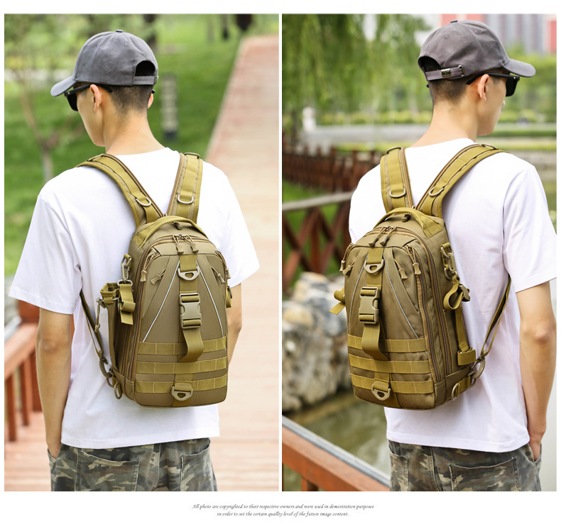 Fishing Bag Waterproof - Outdoor fishing wear-resistant Oxford Brua single-shoulder