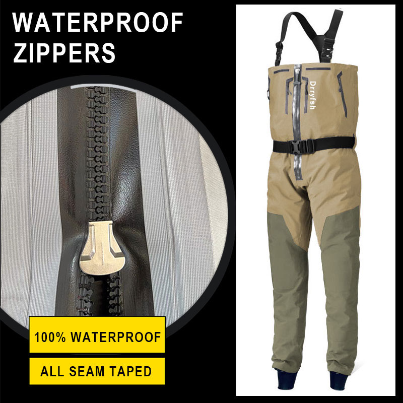 Zippered Waterproof Wader With - Fishing Boots review and price