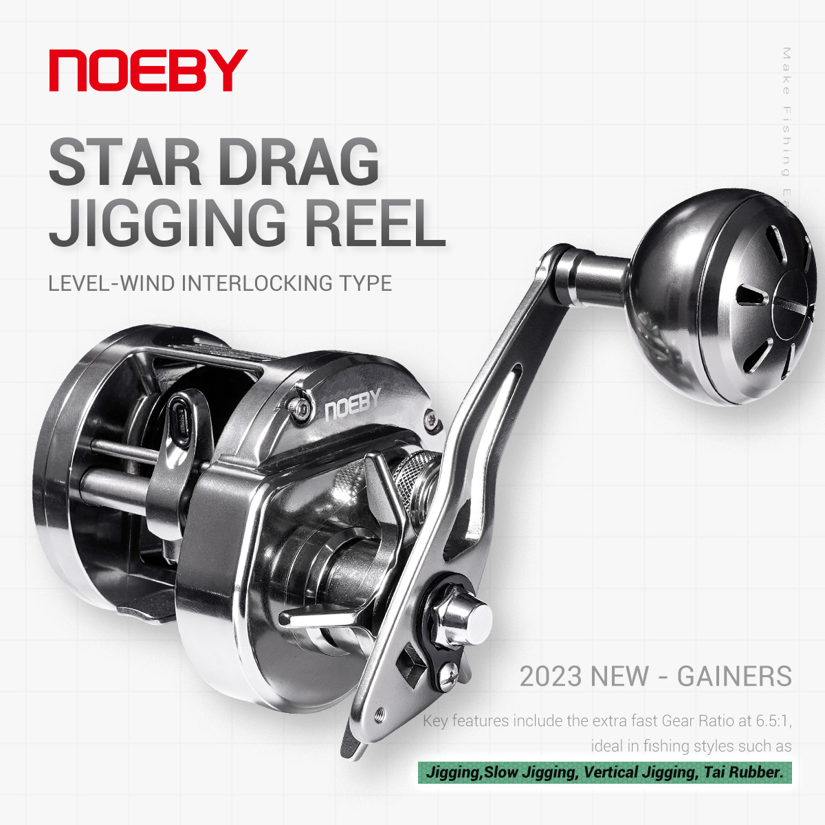 NOEBY Gainers Jigging Reel Met - Daiwa Reel Bg review and price